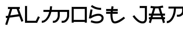 Almost Japanese font preview